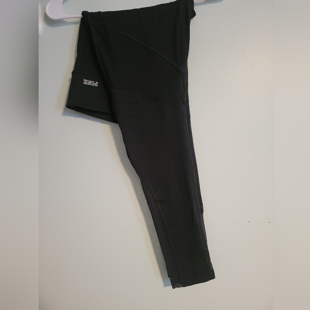 PINK Victoria's Secret Ultimate Black and Mesh Leggings